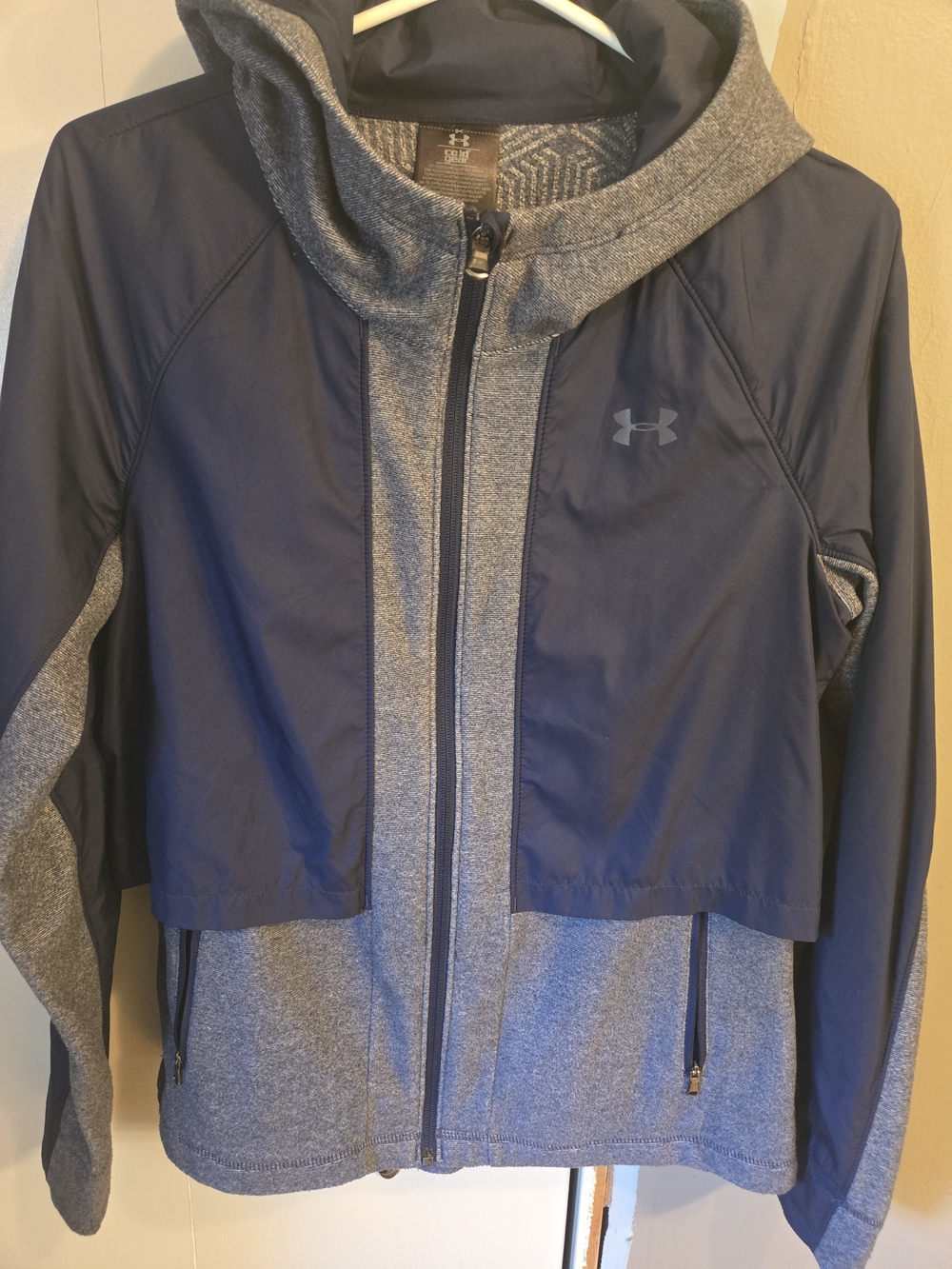 Under Armour Women’s Navy and Gray Hooded Jacket